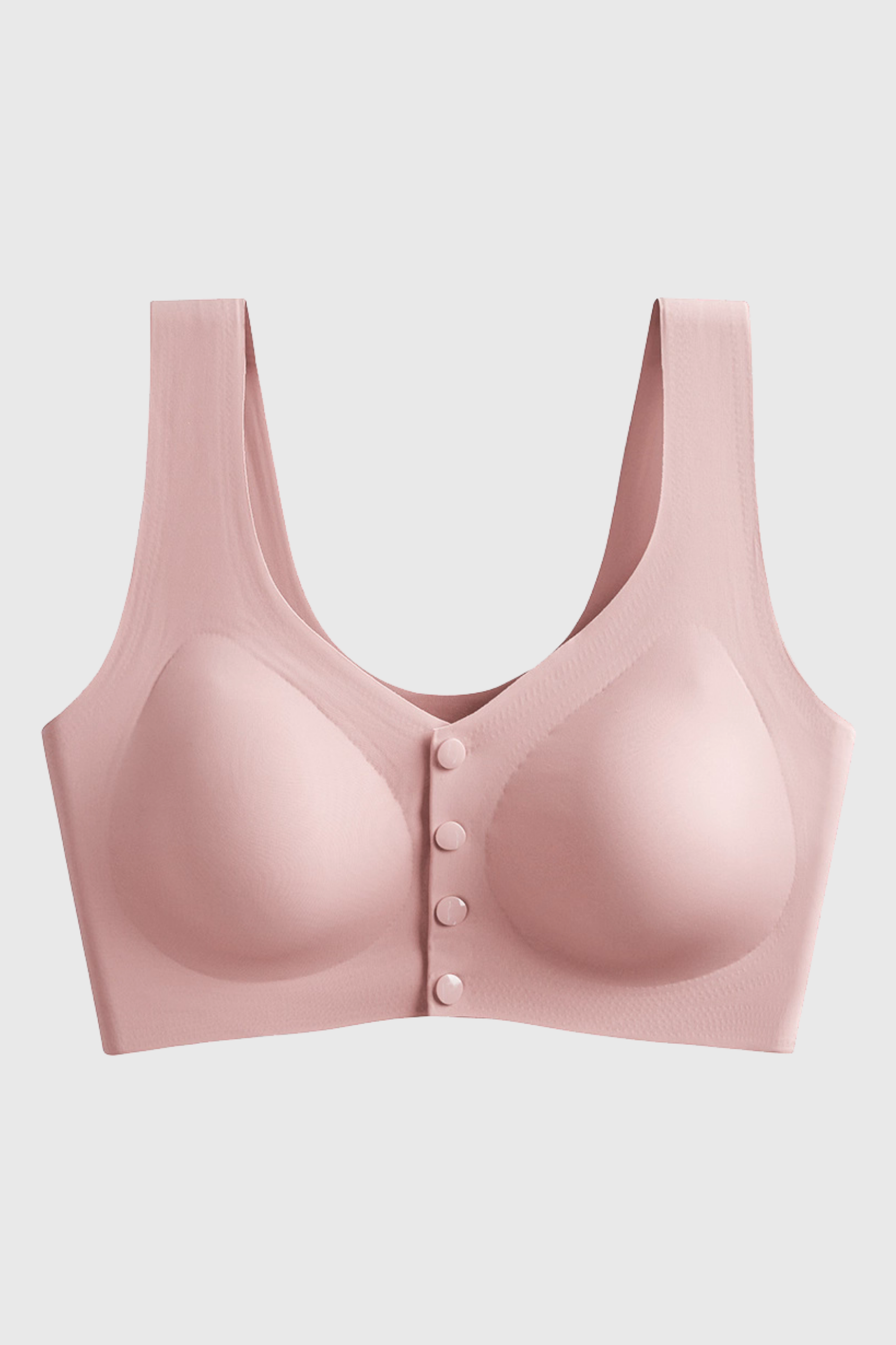 Front 4 Button Seamless Bra