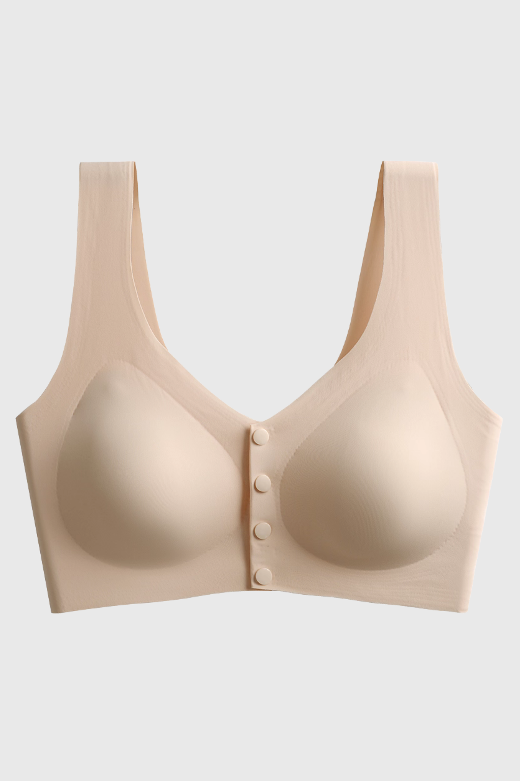 Front 4 Button Seamless Bra
