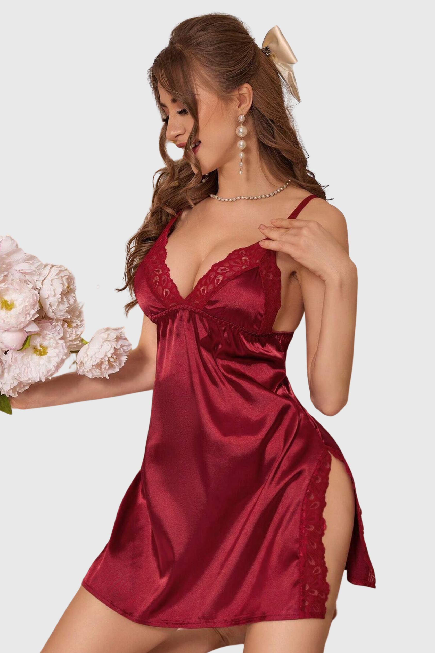 Elegant & Comfortable Nightdress  Lingerie Sleepwear  - E8042