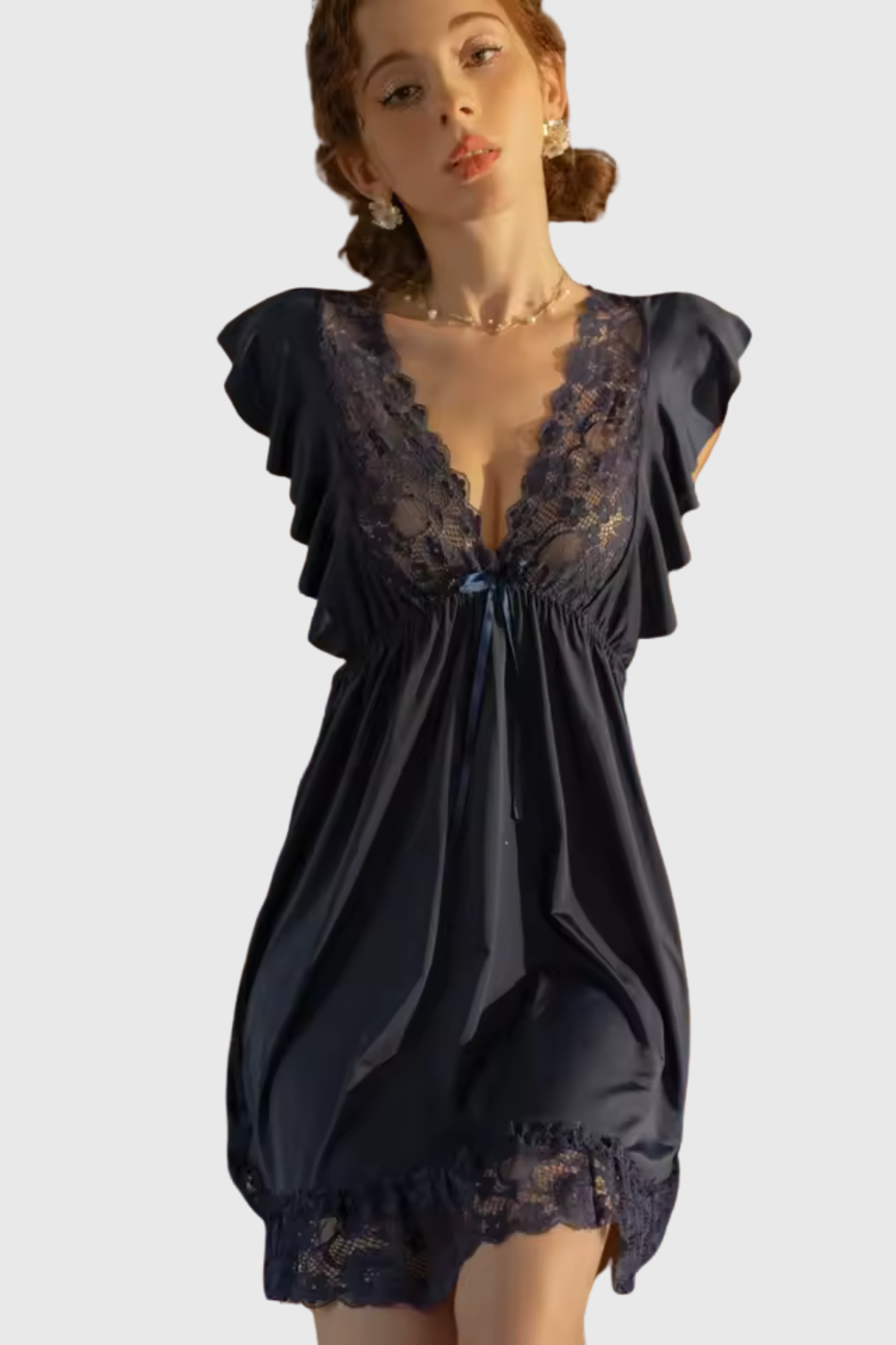 Sexy V-Neck Sleepwear & Loungewear for Women - 35262