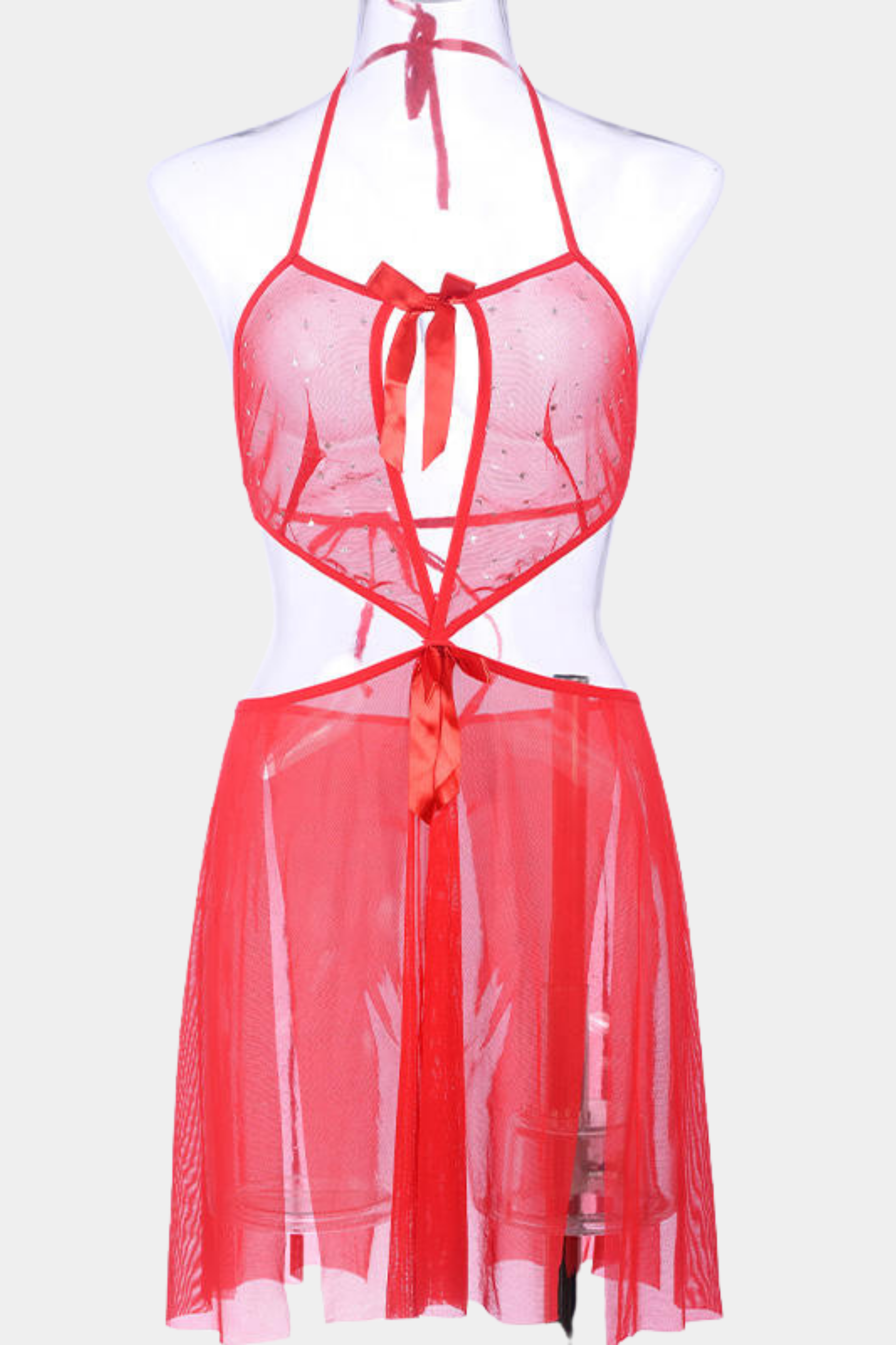 Sexy Suspender Bow-Knot Lingerie – Skin-Revealing - 8187